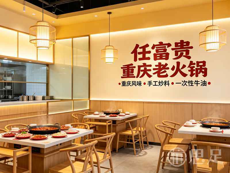任富贵重庆老火锅16_9宣传图设计