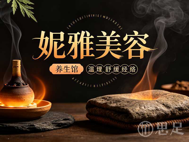 妮雅美容养生馆宣传图设计