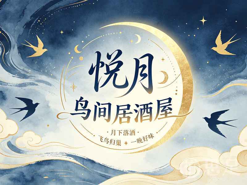 悦月鸟间居酒屋16_9宣传图设计需求
