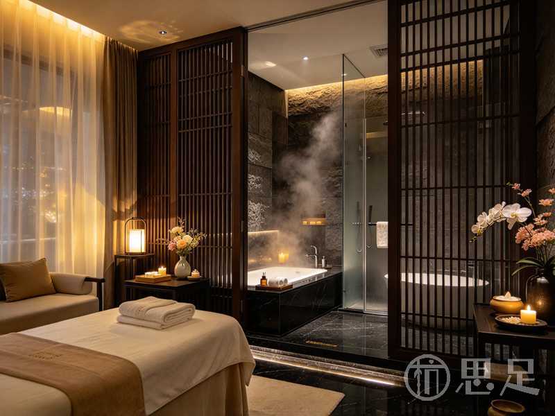 杭州上城钱江新城男士夜晚桑拿汗蒸：应酬完把疲惫蒸进钱塘江夜色里